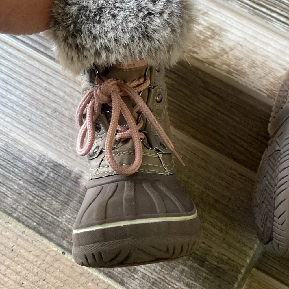🎁Tan Fur-Lined Winter Boots